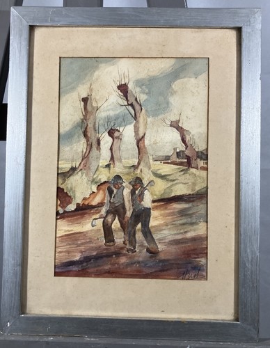 Ancienne aquarelle signée