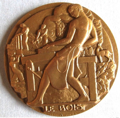 Médaille bronze bois - bronze, le