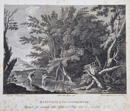 Eau forte 1834 mercure et - mercure, le